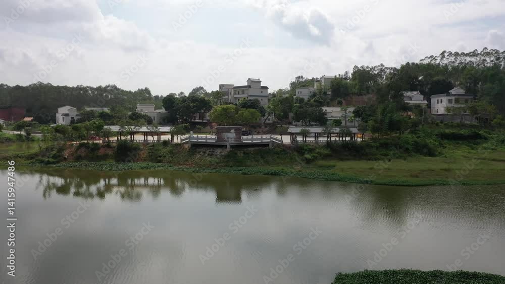 4k Video of Lianjiang Hedi Reservoir With Serene Water Views and Tranquil Surroundings 4k Video of Lianjiang Hedi Reservoir With Serene Water Views and Tranquil Surroundings