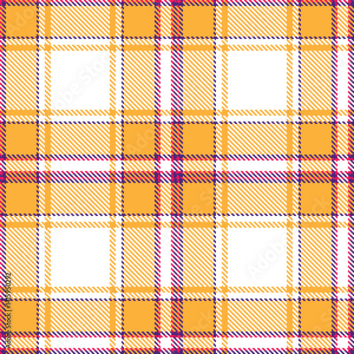 Traditional Fire indigo & Warm butterscotch Seamless Tartan Fabric Design