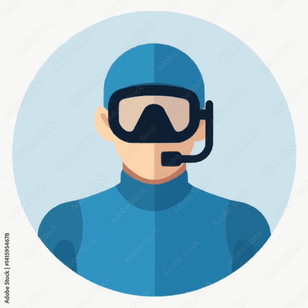 Scuba Diver Icon, Underwater Exploration
Scuba Diver Icon, Underwater Exploration