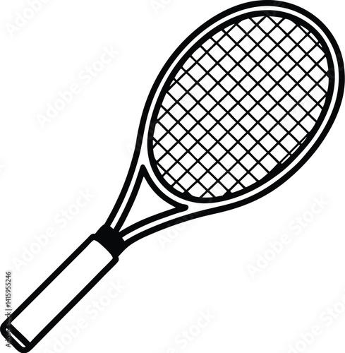 Tennis bat silhouette vector designs 8