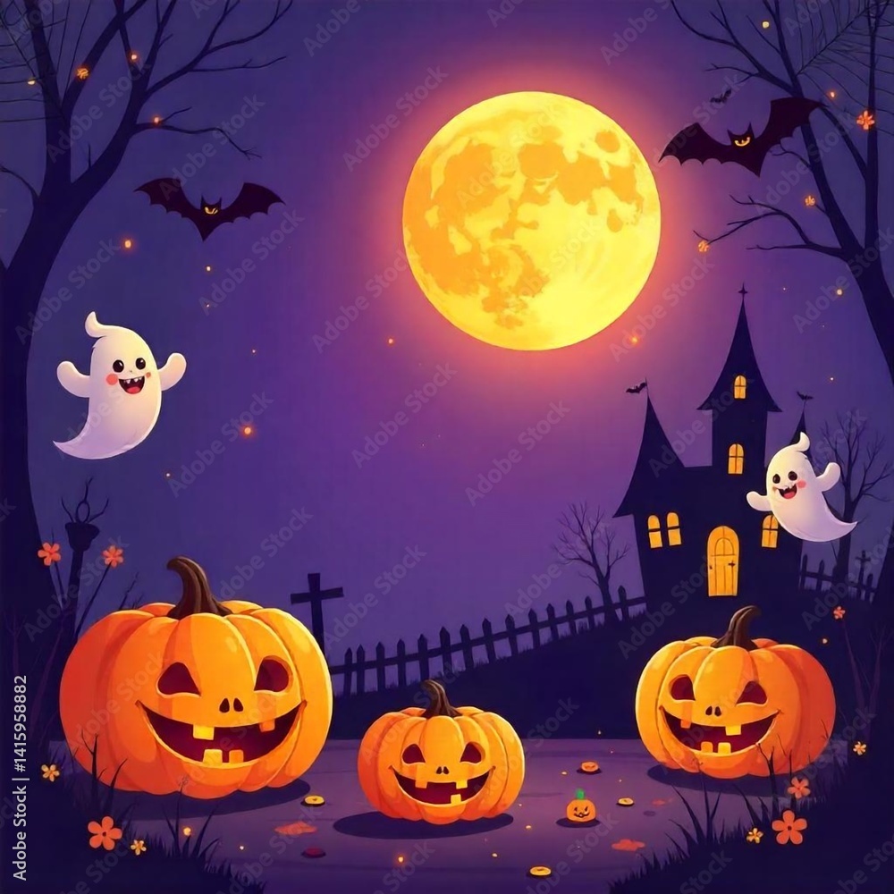 Halloween background with pumpkin Halloween background with pumpkin
