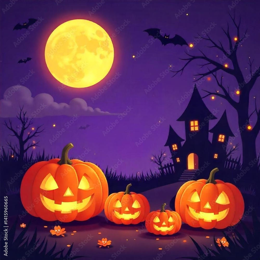 Halloween background with pumpkin Halloween background with pumpkin