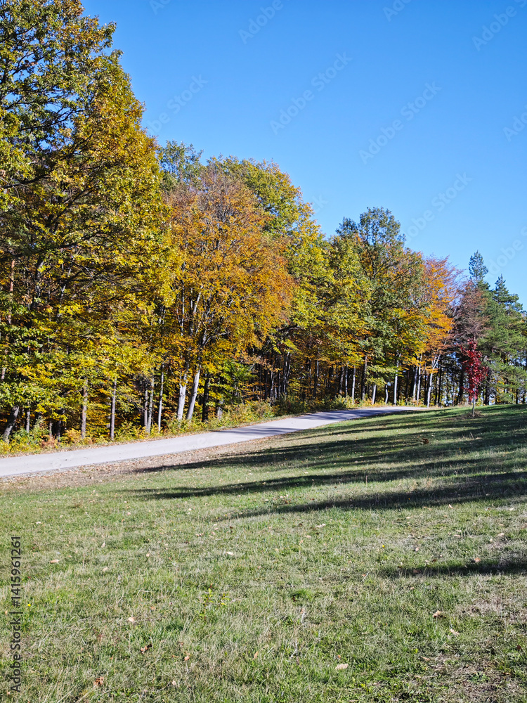 Autumn view of Plana Mountain, Sofia region, Bulgaria