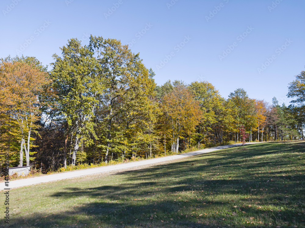 Autumn view of Plana Mountain, Sofia region, Bulgaria