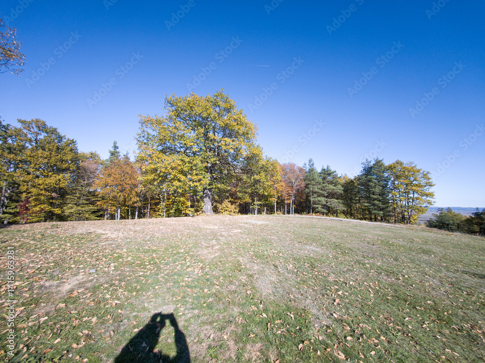 Autumn view of Plana Mountain, Sofia region, Bulgaria