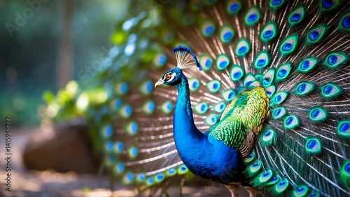 Wallpaper Mural Incredible Peafowl in Nature Torontodigital.ca