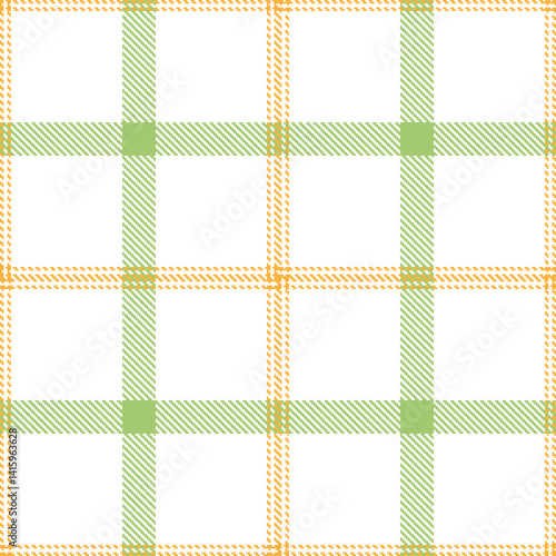 Highland white Seamless Tartan with Dusky butterscotch accents Fabric Design