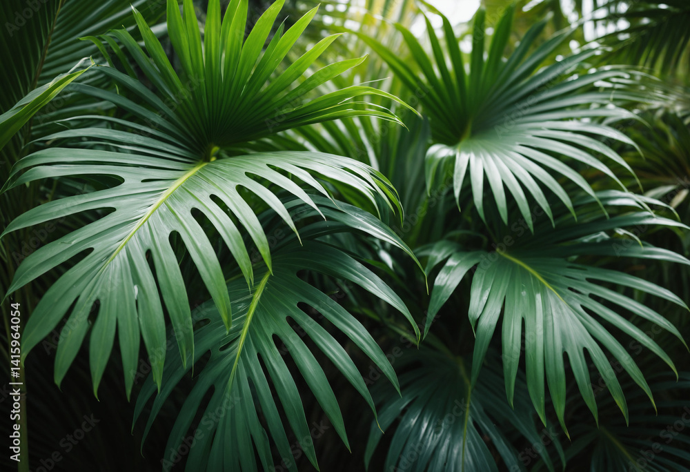 Obraz premium palm tree leaves