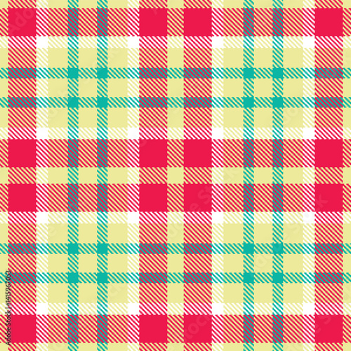 Wallpaper Mural Traditional Highland light tan & Cool pinky red Seamless Tartan Fabric Design Torontodigital.ca