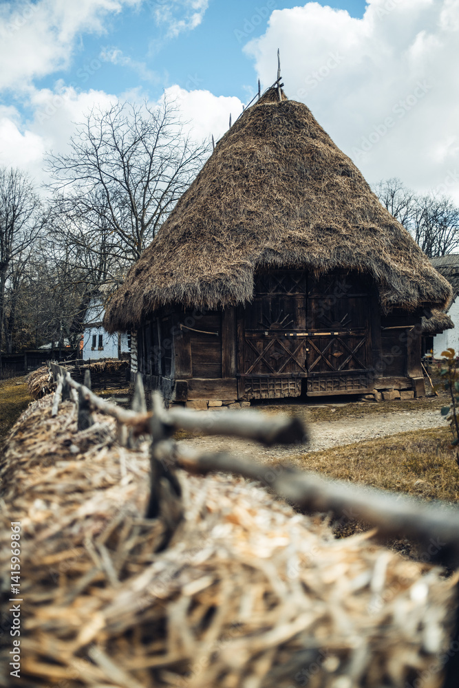 Old Historical Buildings In A Romanian Park