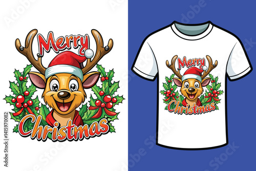 Merry Christmas t_shirt design