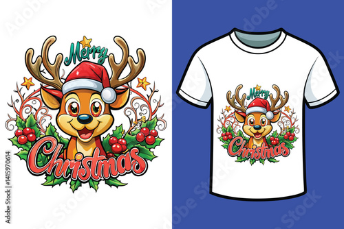 Merry Christmas t_shirt design