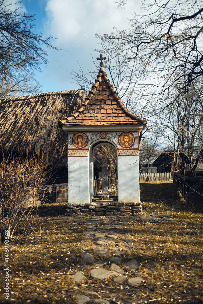Religious Monument Inside The Village