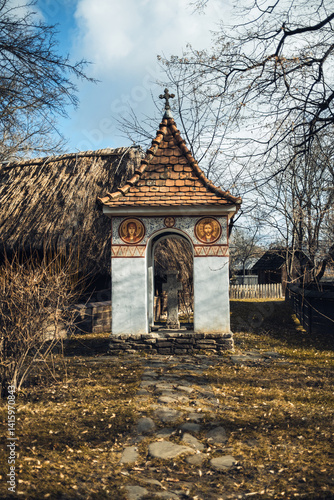 Obraz na płótnie Religious Monument Inside The Village w salonie