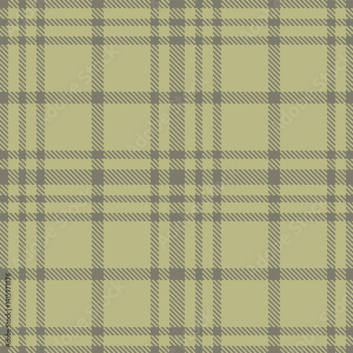 Traditional Seamless Tartan featuring Vivid medium grey and Traditional putty Fabric Design