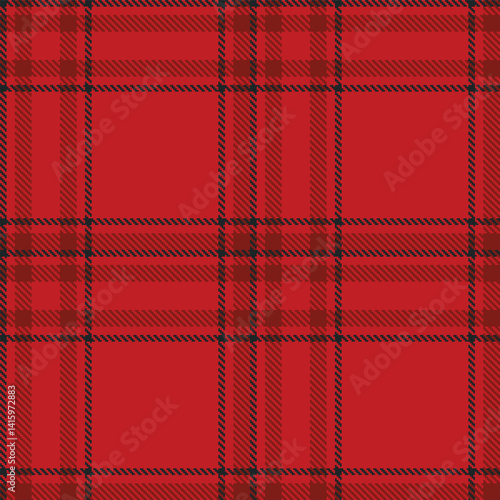 Dusty scarlet Tartan patterns fabric texture. Traditional Rustic dark Seamless Tartan
