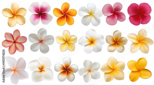 collection of flower on white background,isolated on white,clip art
