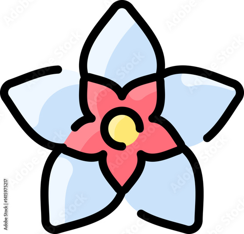 hoya illustration on a white background     