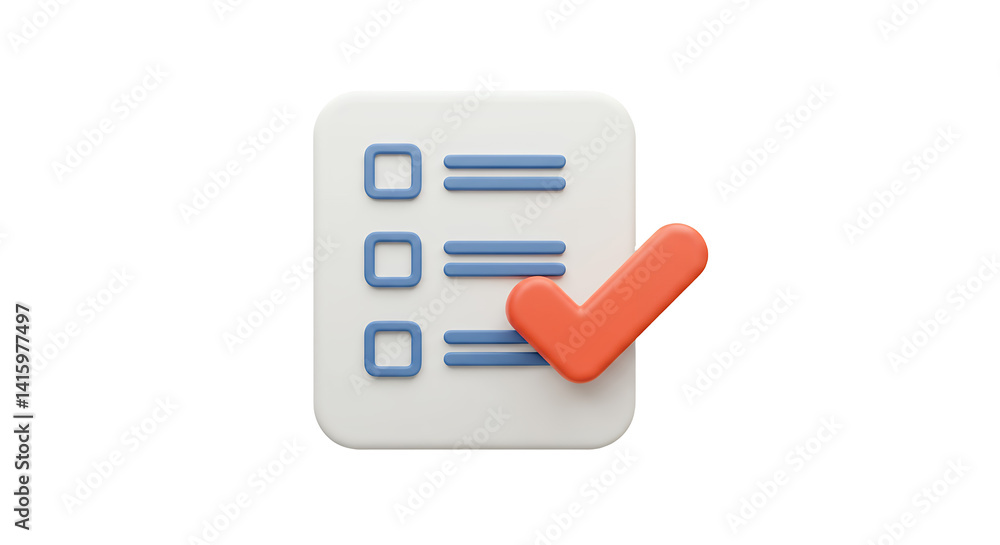 Checklist with Check Mark Showing Task Completion Done Checklist with Check Mark Showing Task Completion Done