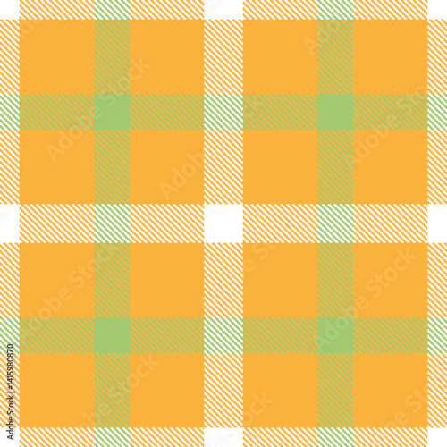 Traditional Seamless Tartan featuring Pale butterscotch and Dark white Fabric Design