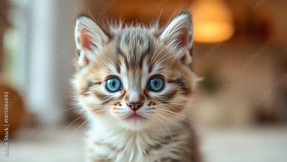 Adorable Portrait of a British Kitten Adorable Portrait of a British Kitten