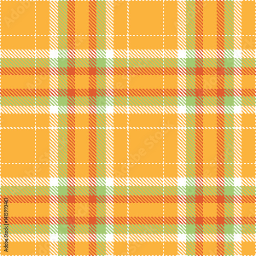 Smoky white Tartan patterns fabric texture. Traditional Vintage butterscotch Seamless Tartan