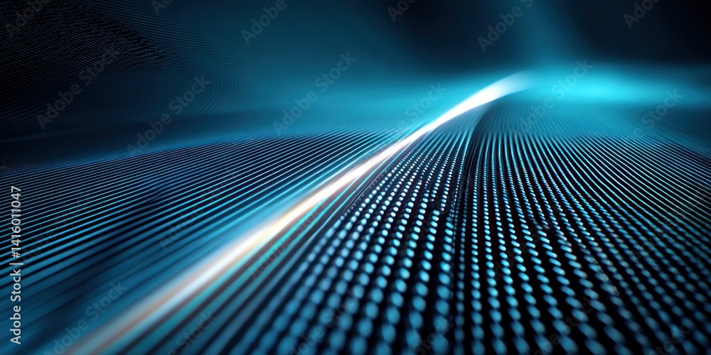 Abstract digital pathway with vibrant blues and whites Abstract digital pathway with vibrant blues and whites