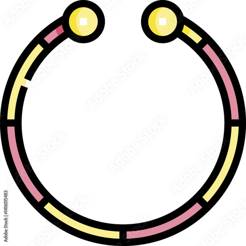 bangle illustration on a white background   