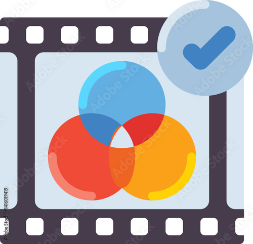color correction illustration on a white background     