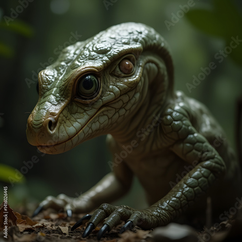 weird creature in forest