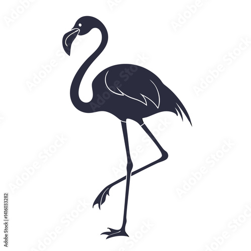 vector illustration of a flamingo