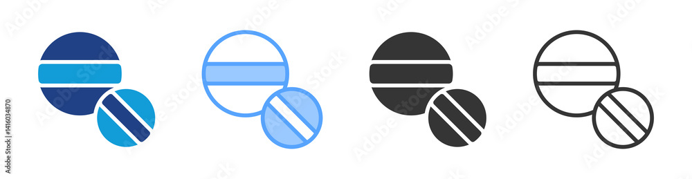 Makeup Sponge icon set multiple style collection Makeup Sponge icon set multiple style collection