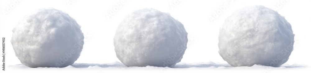 Fototapeta premium Three Perfect Snowballs