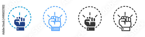 Courage Blue Icon
