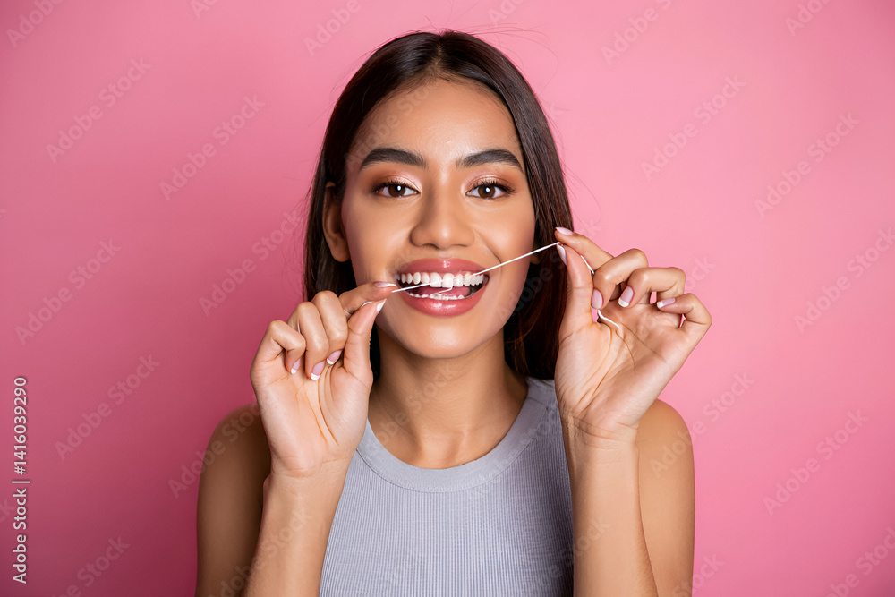 woman brushing her teeth woman brushing her teeth