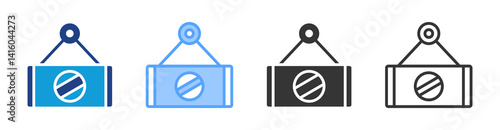 Sold icon set multiple style collection