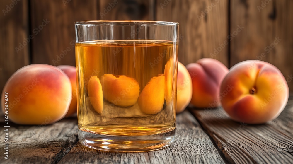 Fresh Peach Juice Glass Rustic Wooden Background Healthy Drink Summer Food Fruit Sweet Table Still Fresh Peach Juice Glass Rustic Wooden Background Healthy Drink Summer Food Fruit Sweet Table Still