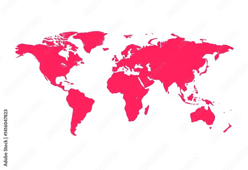 Precise, customizable world map silhouette, isolated on white Ideal for website backgrounds, education, travel, reports, illustration, customizable Precise, customizable world map silhouette, isolated on white Ideal for website backgrounds, education, travel, reports, illustration, customizable