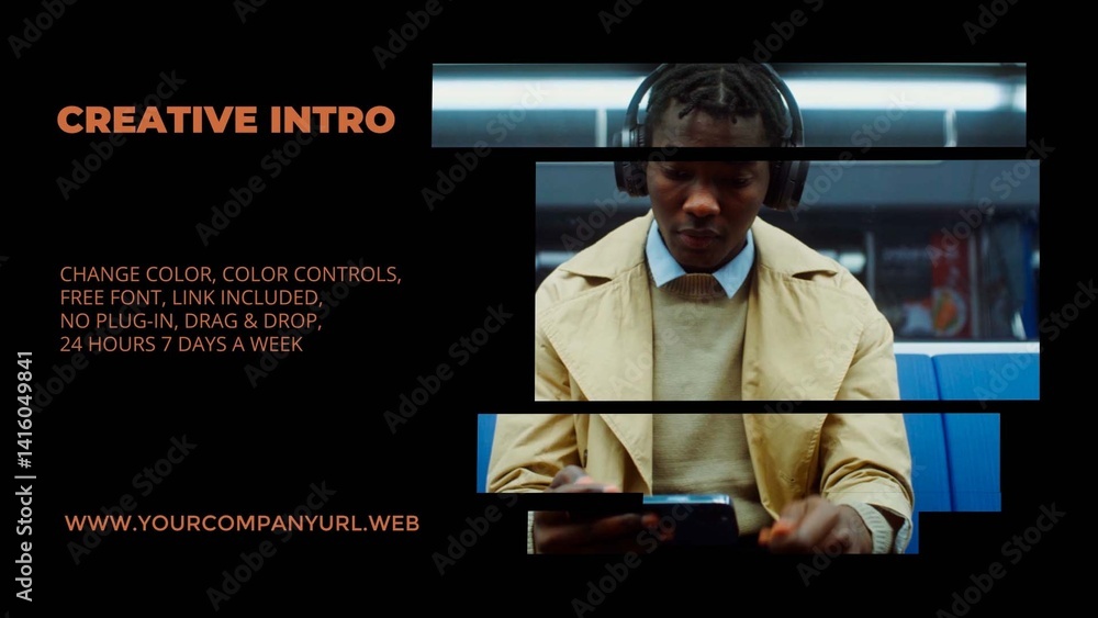 Film Intro Design Cinematic Film Promo Intro is a creative animated. Him a modern design ...
