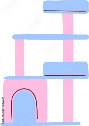 Multilevel Cat Tower for Climbing and Fun
