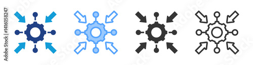 Specific Functionality icon set multiple style collection