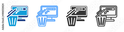 Uninstalled icon set multiple style collection