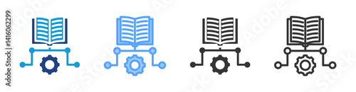 Systematic icon set multiple style collection