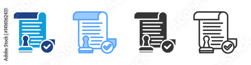 Approved icon set multiple style collection