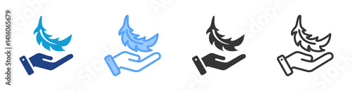 Sensitive icon set multiple style collection