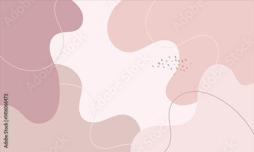abstract shapes of pastel color organic blobs in aesthetic background. for art decoration and cover design backgrounds