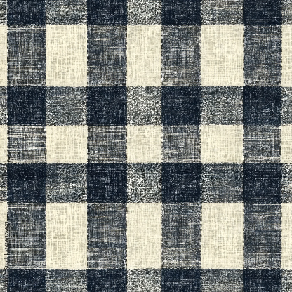A textured fabric featuring a blue and white plaid pattern. ideal for interior design projects. upholstery. or fashion. set against a neutral backdrop A textured fabric featuring a blue and white plaid pattern. ideal for interior design projects. upholstery. or fashion. set against a neutral backdrop