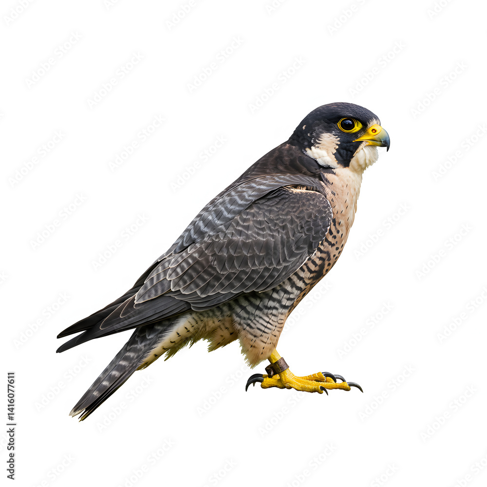 Peregrine falcon isolated Peregrine falcon isolated
