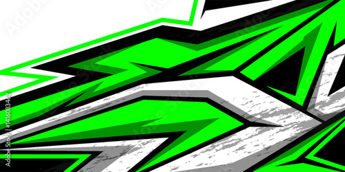Car decal design vector. Graphic abstract stripe racing background kit designs for wrap vehicle, race car, rally, adventure and livery