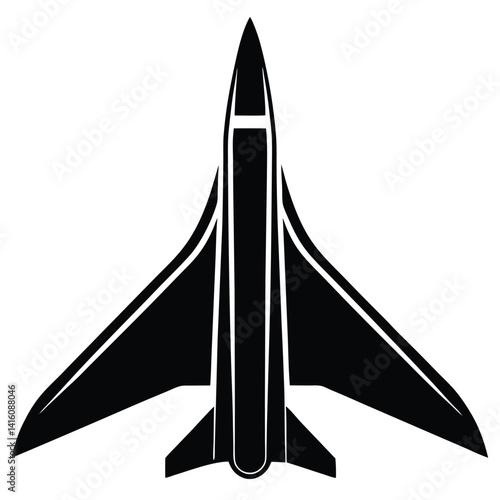 Concorde Style Supersonic Airliner With Delta Wing